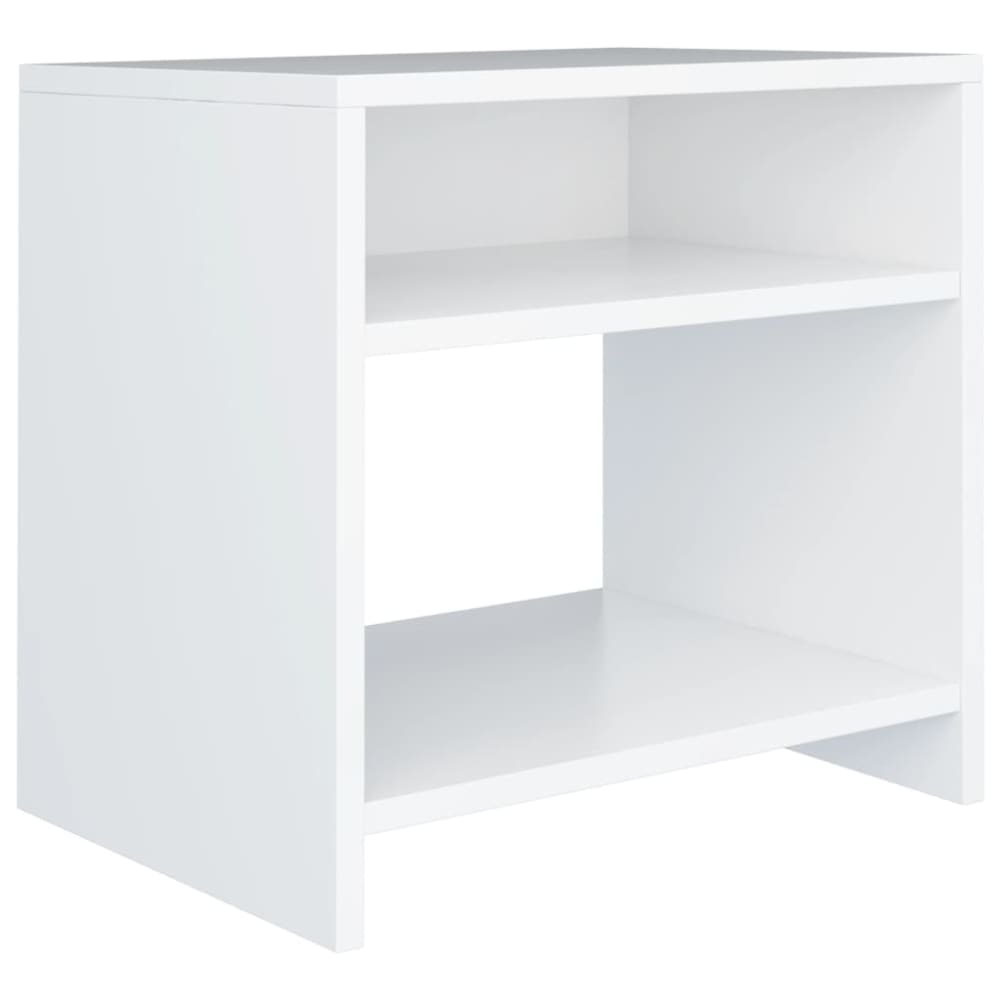 Table de chevet bois blanc 40x30x40 cm