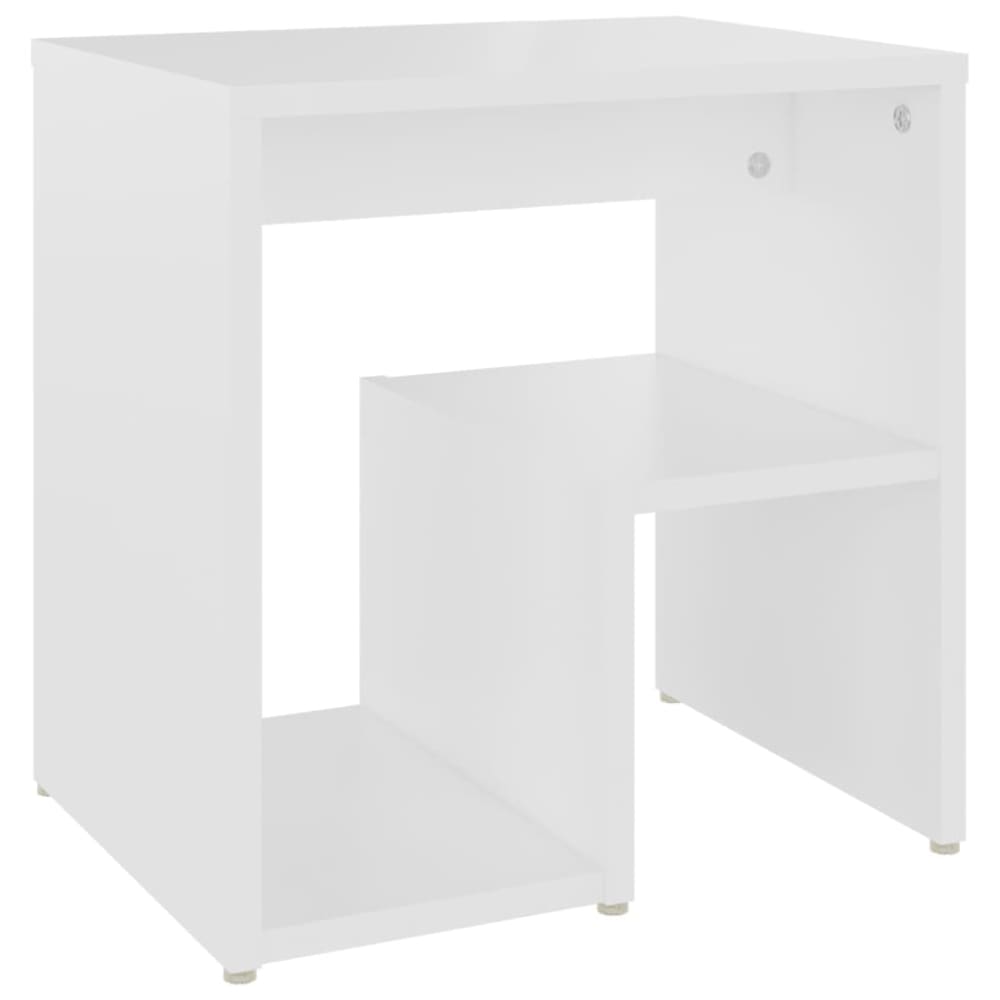 Table de chevet bois blanc 40x30x40 cm