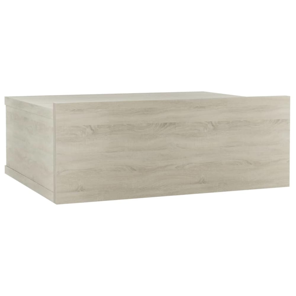 Table de chevet murale bois beige 40x30x15 cm