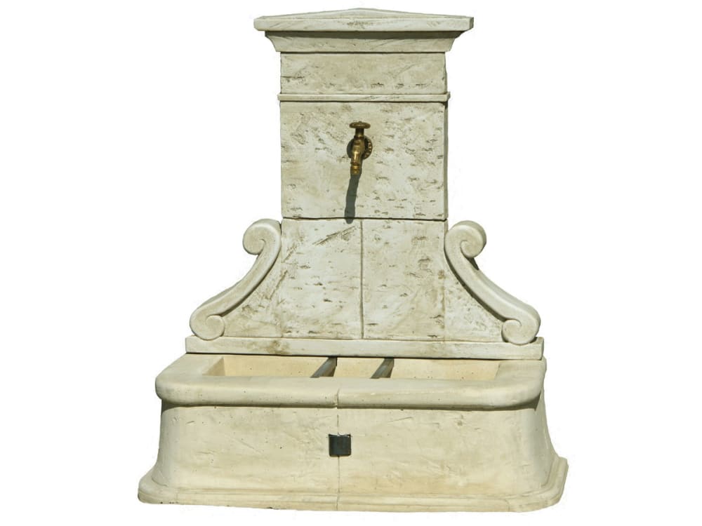 Fontaine de jardin en pierre reconstituée  100 x 53 x 114 cm