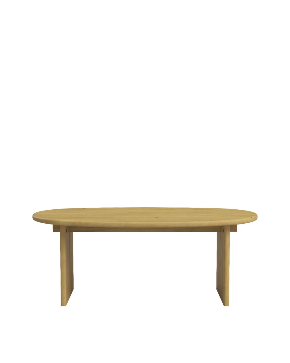Hannun Couchtisch aus Tannenholz Natur 102 cm style modern Braun