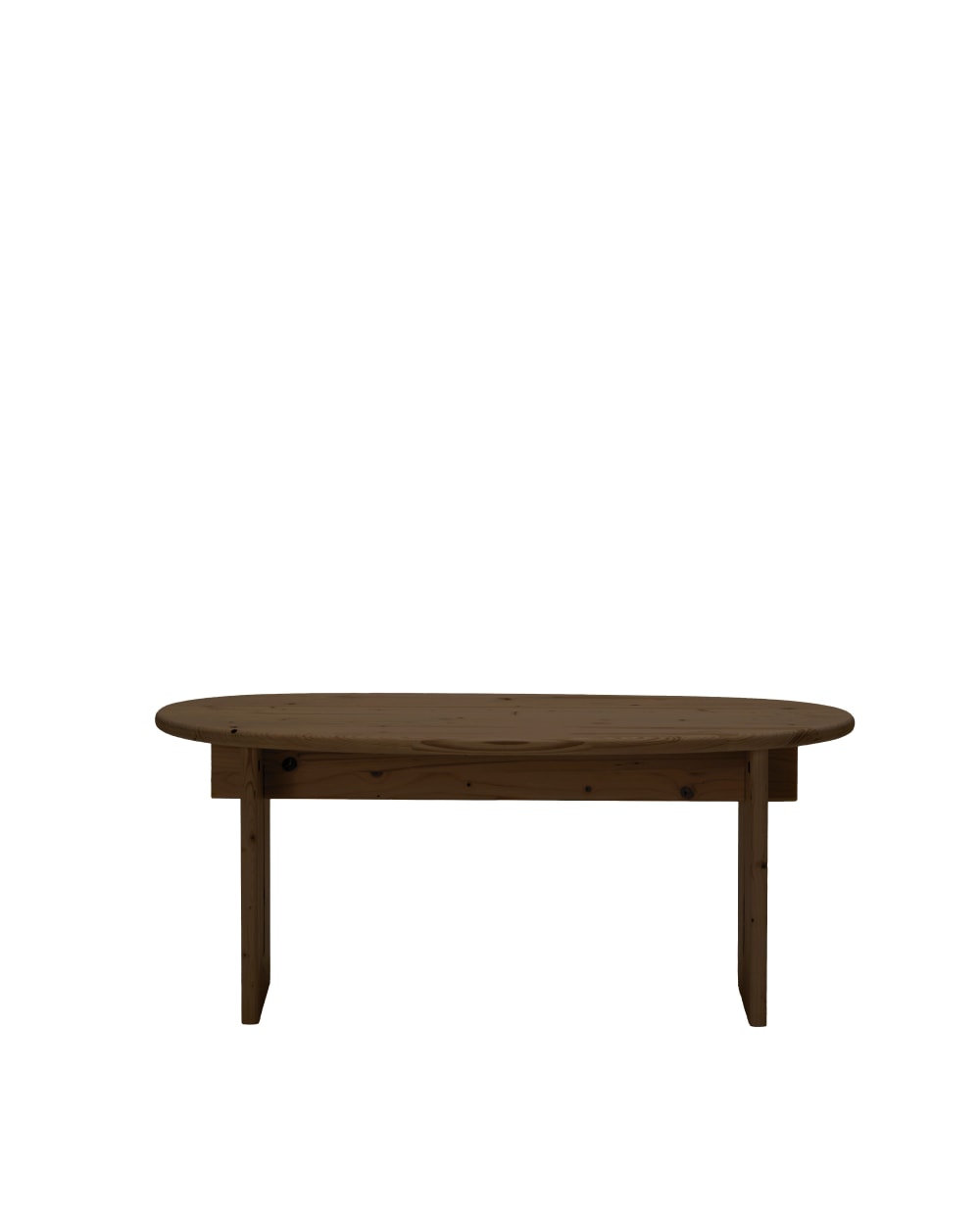 Table basse en bois de sapin marron, 102 cm