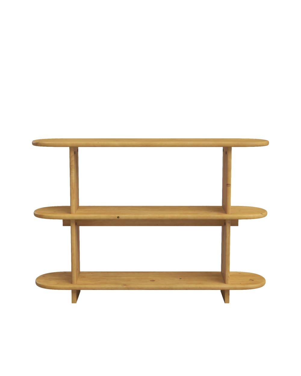 Bibliothèque en sapin marron clair 120 cm