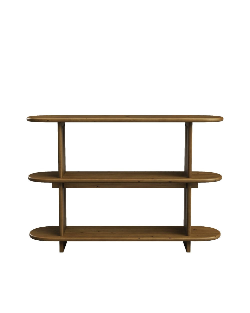 Hannun Bücherregal aus Tannenholz Braun 120 cm style modern Braun