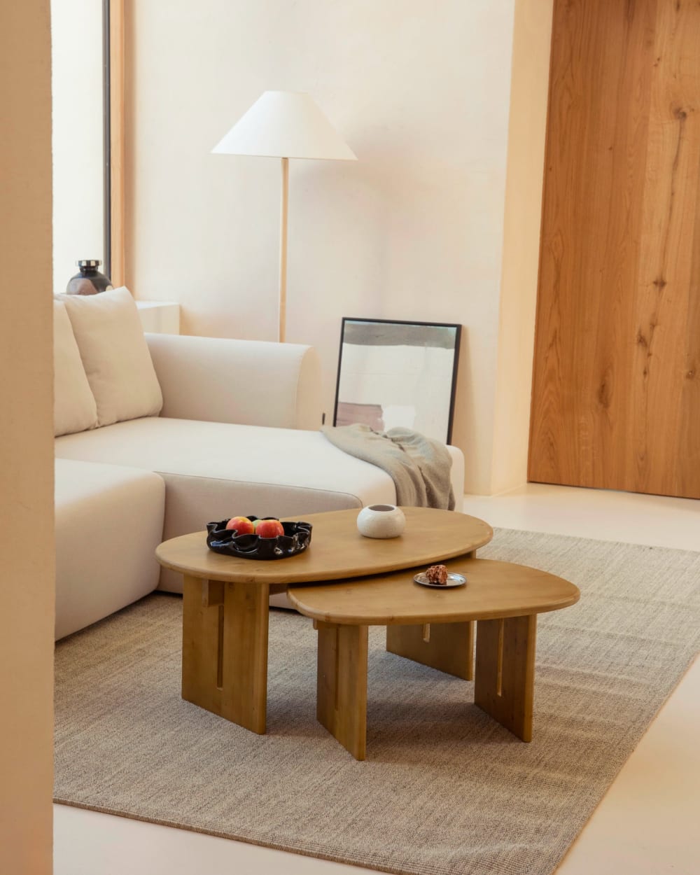 Couchtisch aus Tannenholz Hellbraun 70 cm - Maisons Du Monde