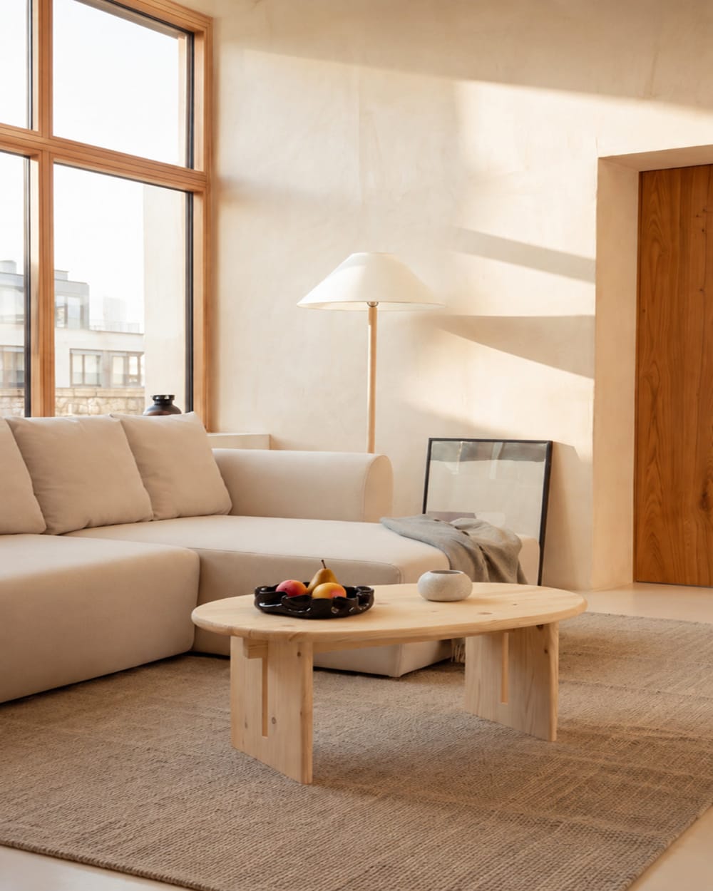 Couchtisch aus Tannenholz Beige 70 cm - Maisons Du Monde