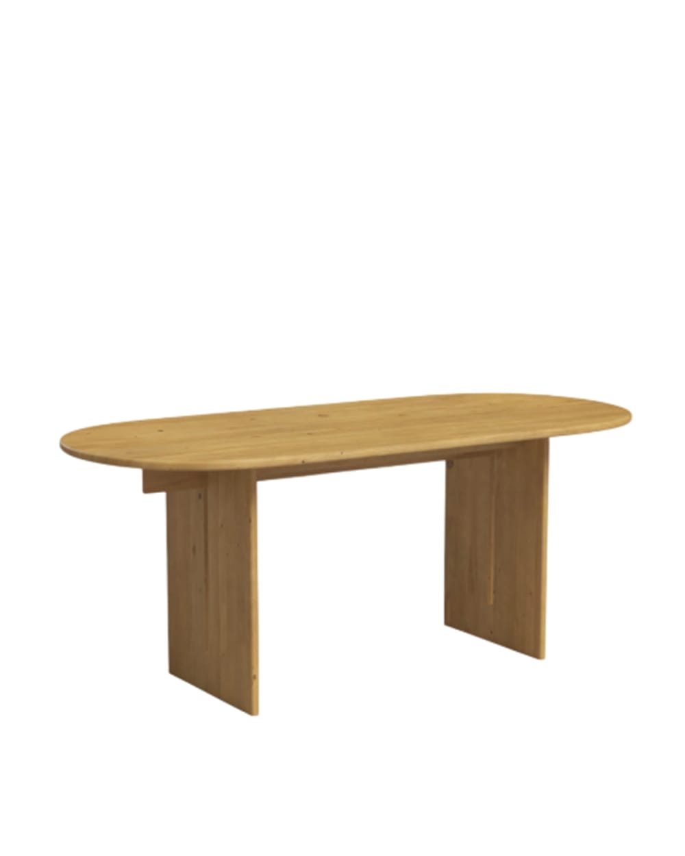 Hannun Esstisch aus Tannenholz Hellbraun 220 cm style modern - -