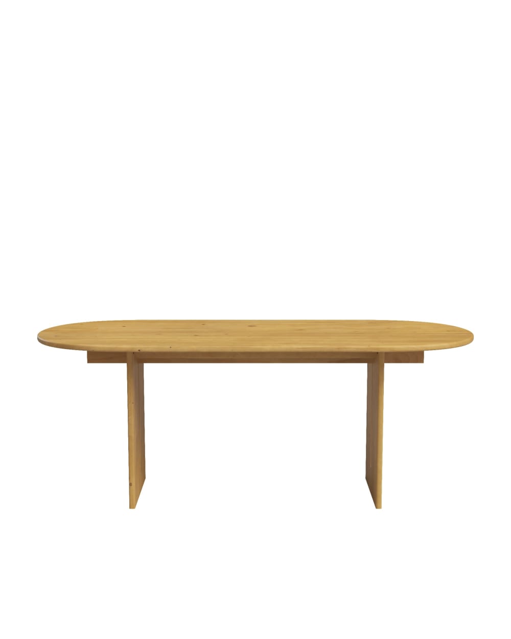 Table à manger en sapin marron clair 220 cm