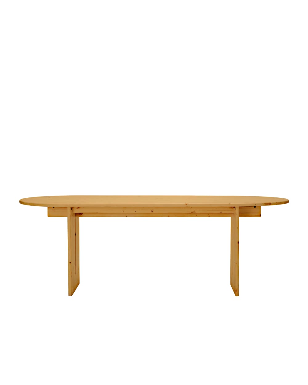 Table à manger en bois de sapin marron clair, 180 cm