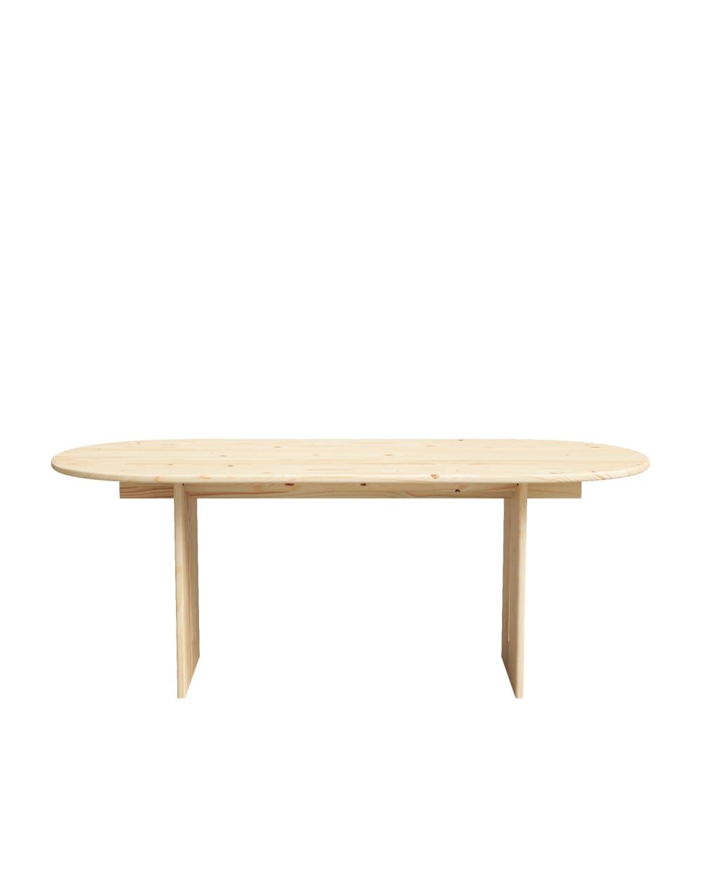 Table à manger en sapin beige 160 cm