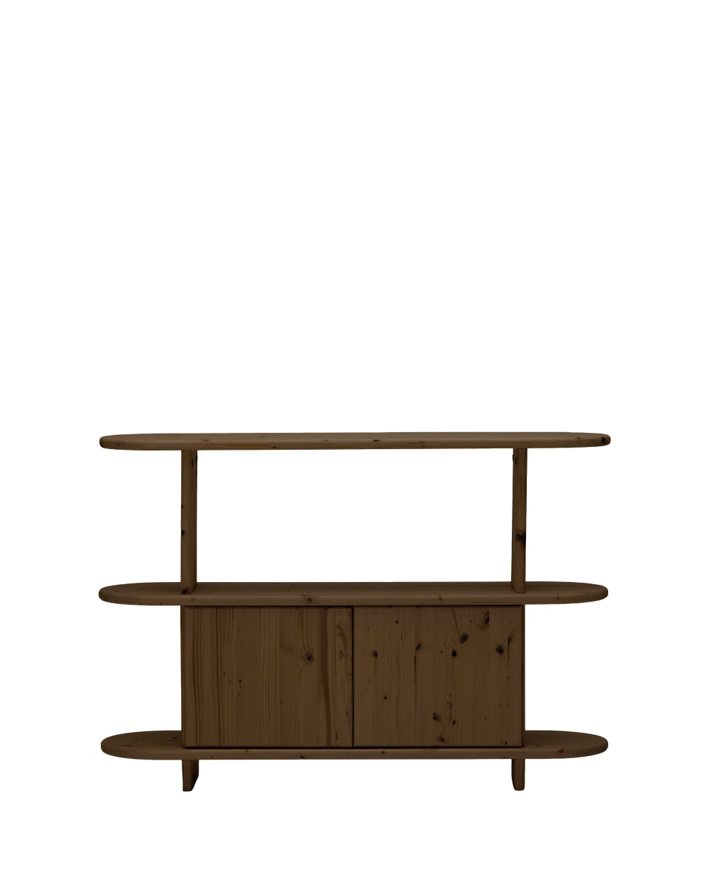 Buffet en bois de sapin marron, 120 cm