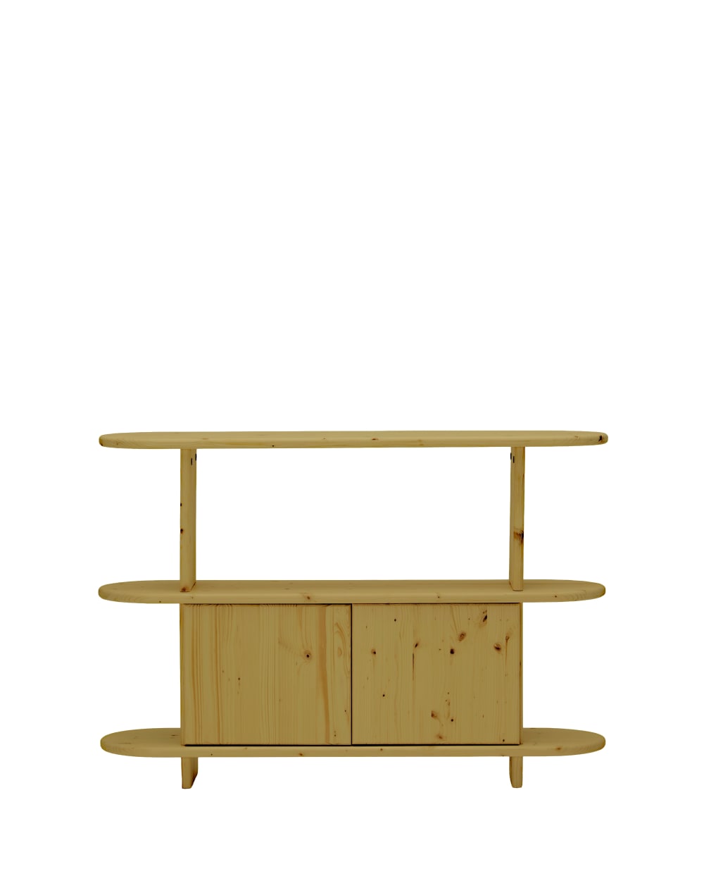 Buffet en bois de sapin naturel, 120 cm