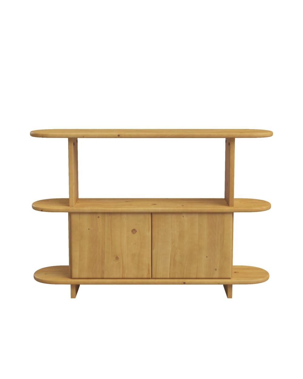 Buffet en sapin marron clair 120 cm