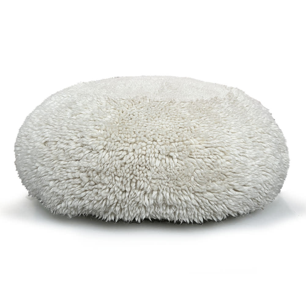 Grand pouf rond en laine