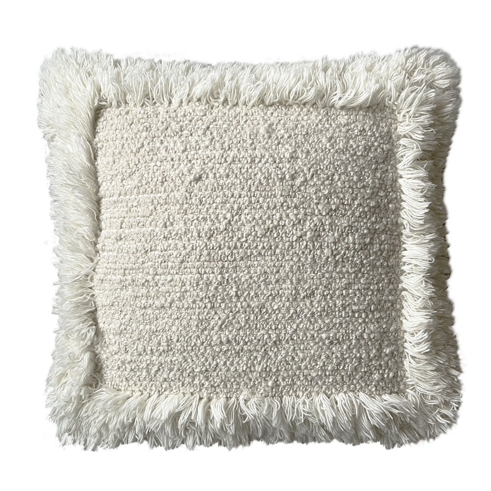 Coussin blanc cassé - 50x50