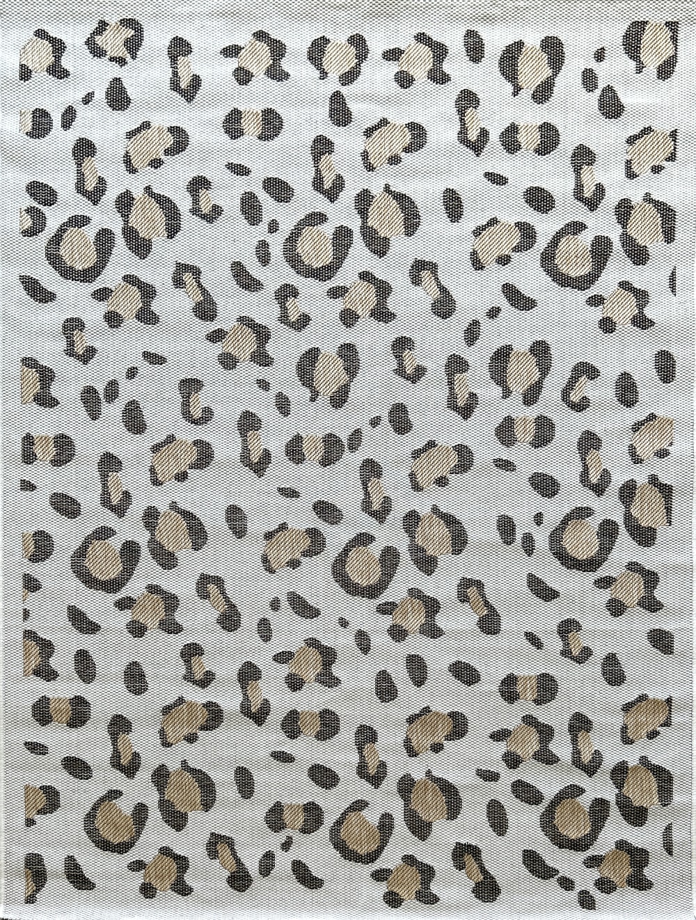 Tapis motif léopard extérieur -crème-160x230