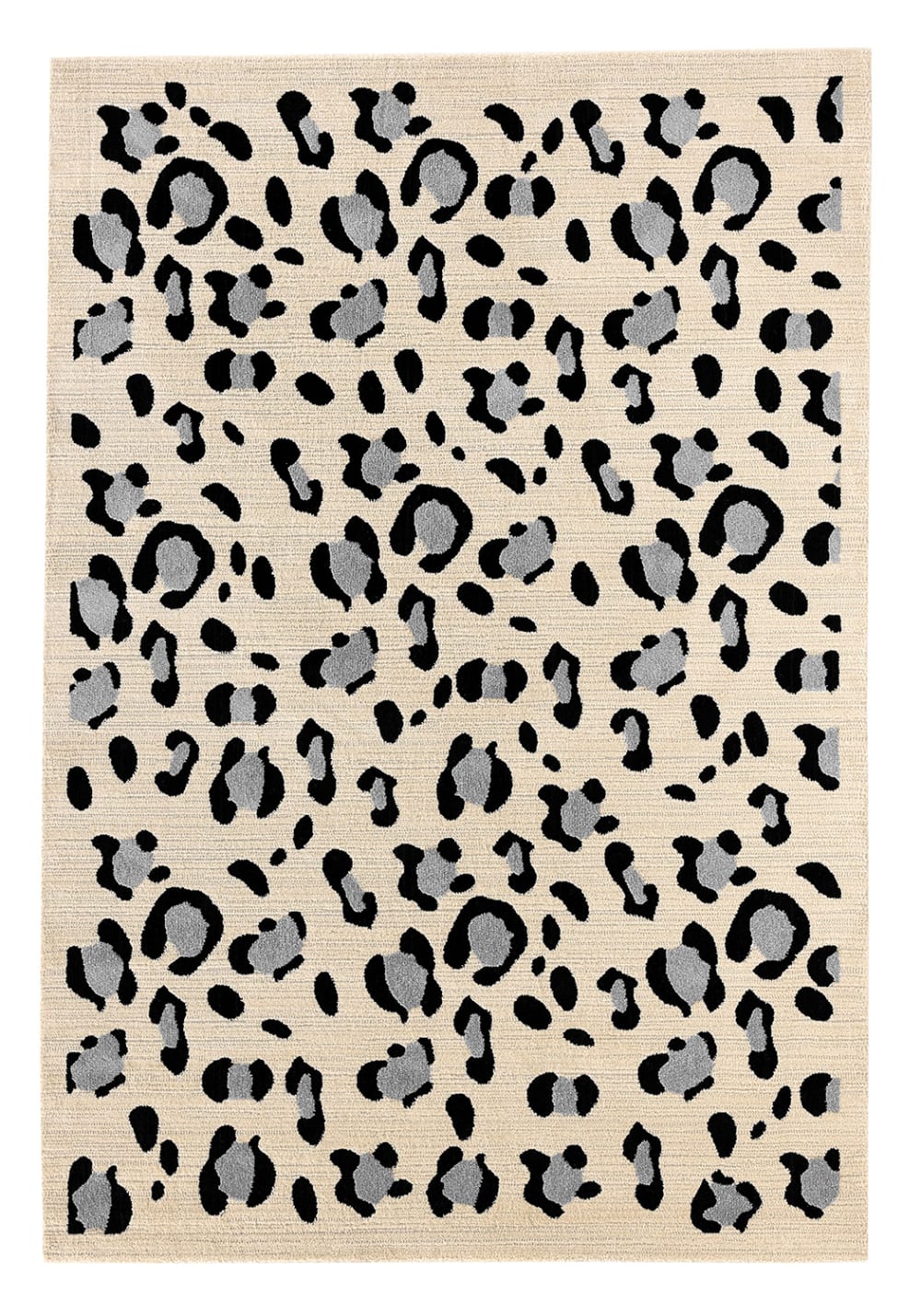 Tapis motif léopard intérieur -crème-120x160