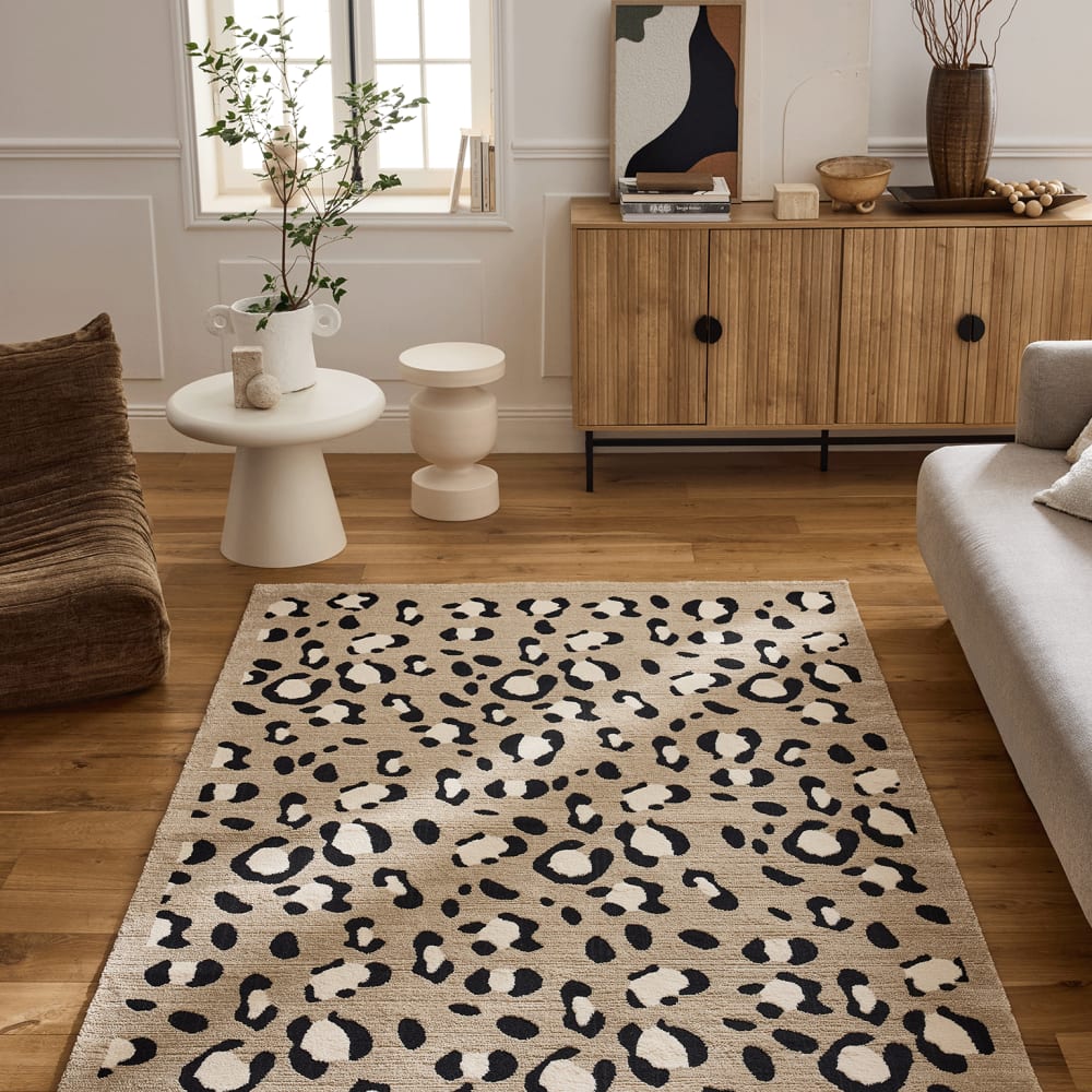 Tapis motif léopard intérieur -beige-80x150 — vue 4