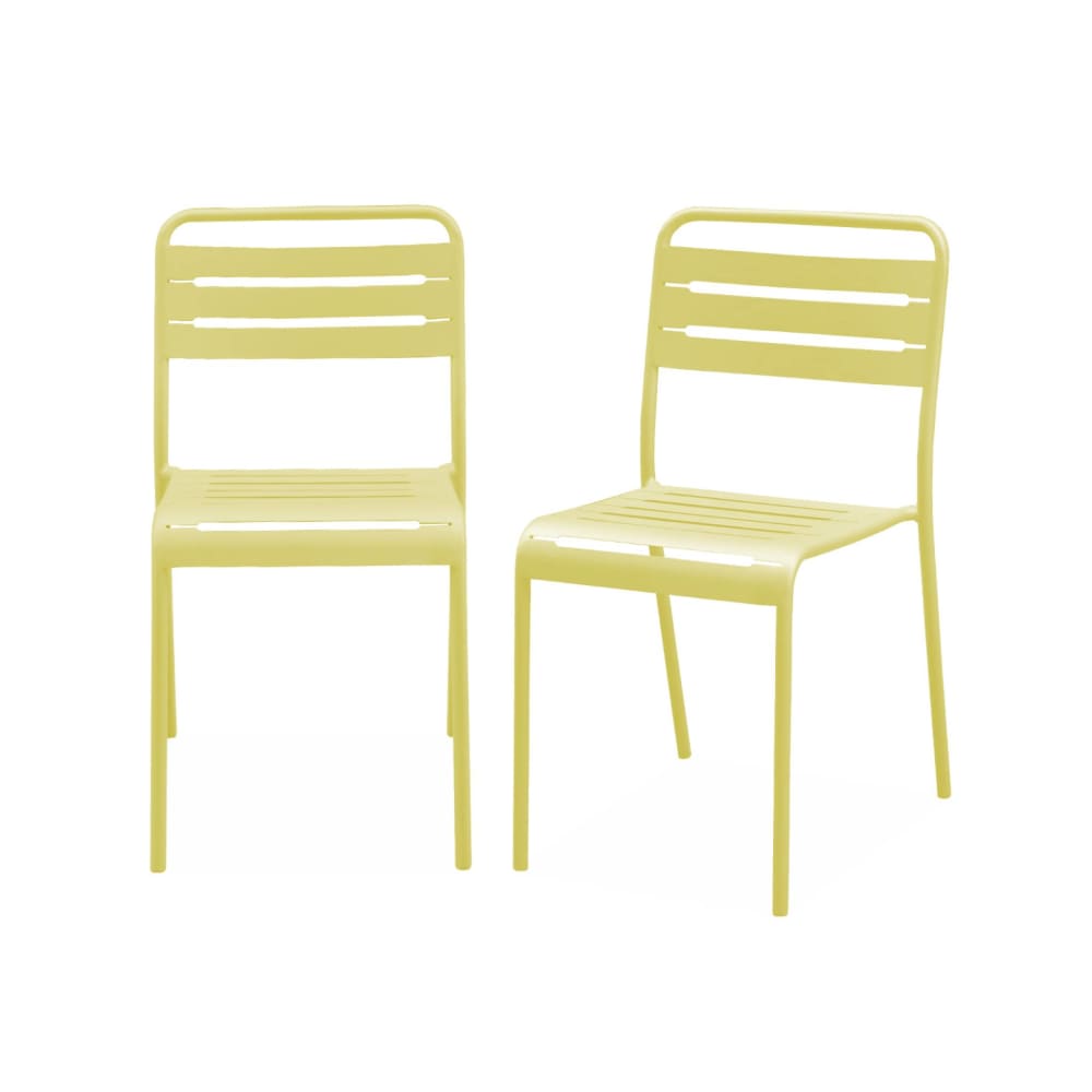 Lot 2 chaises jardin,