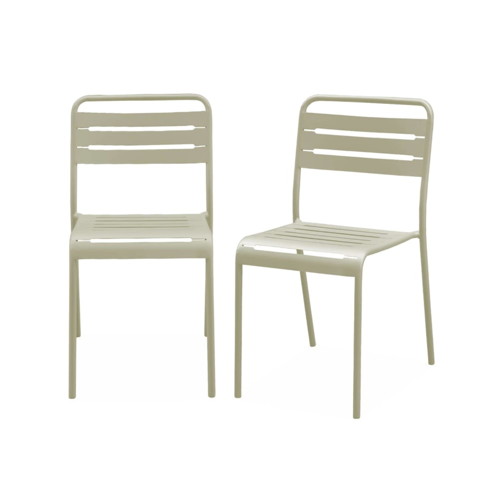 Lot 2 chaises jardin,