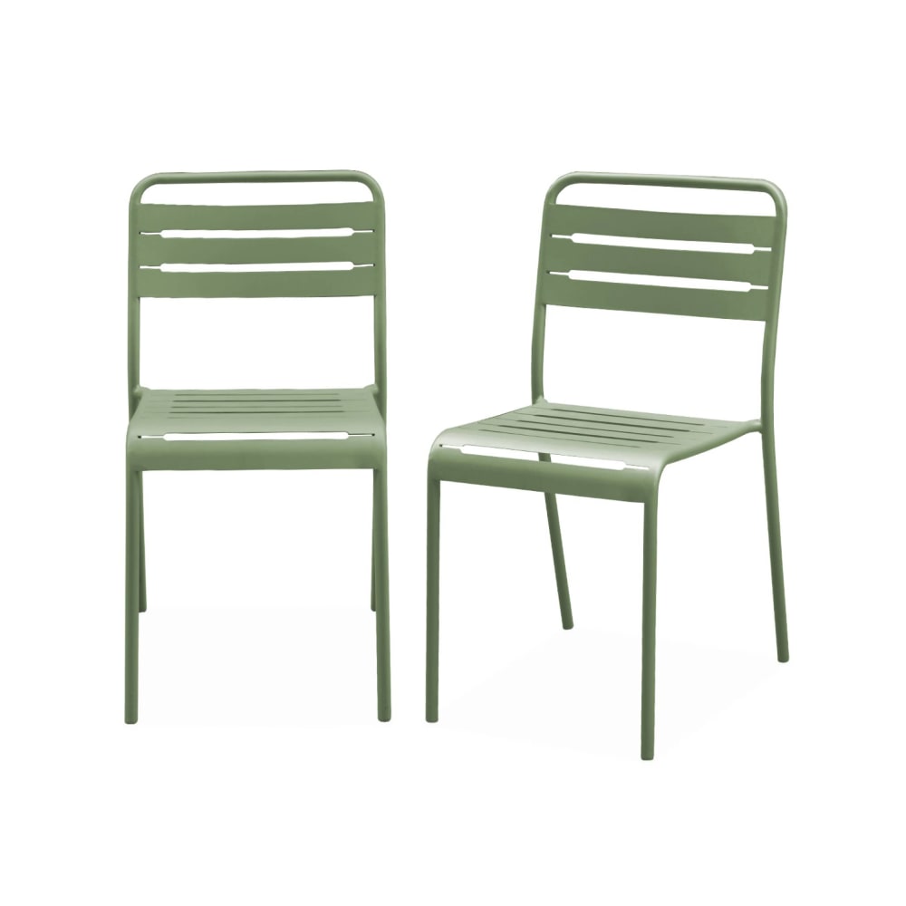 Lot 2 chaises jardin,