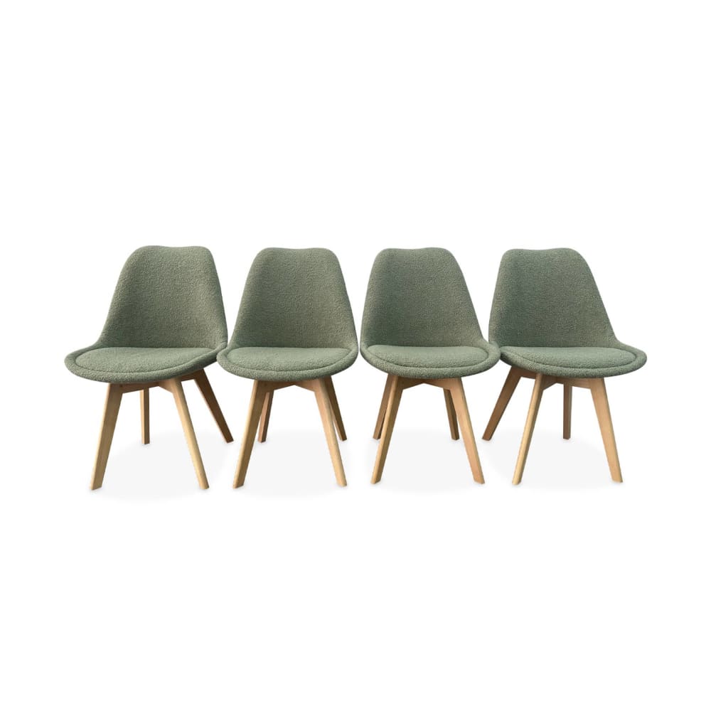 chaise bouclette vert