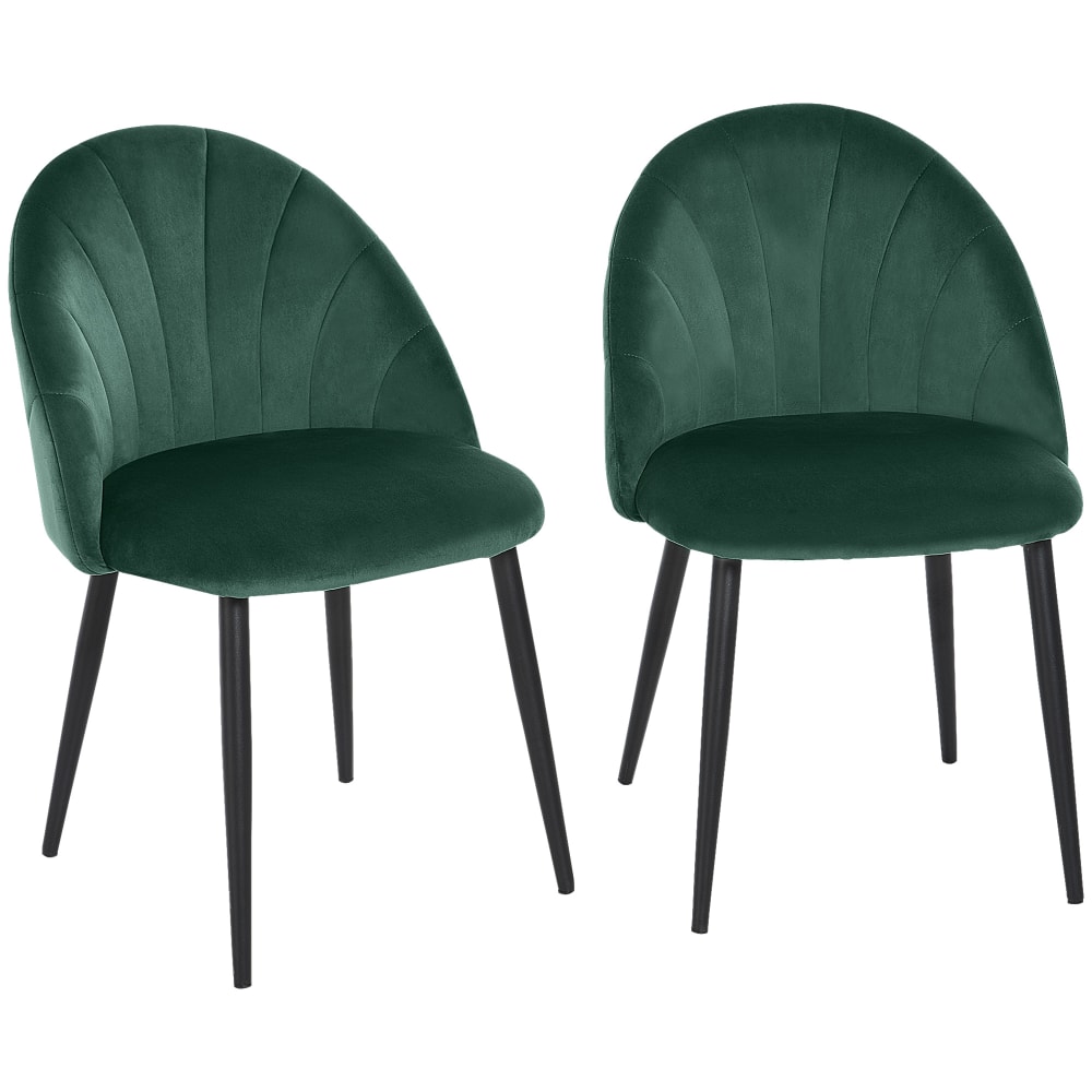 Lot de 2 chaises pieds - vert