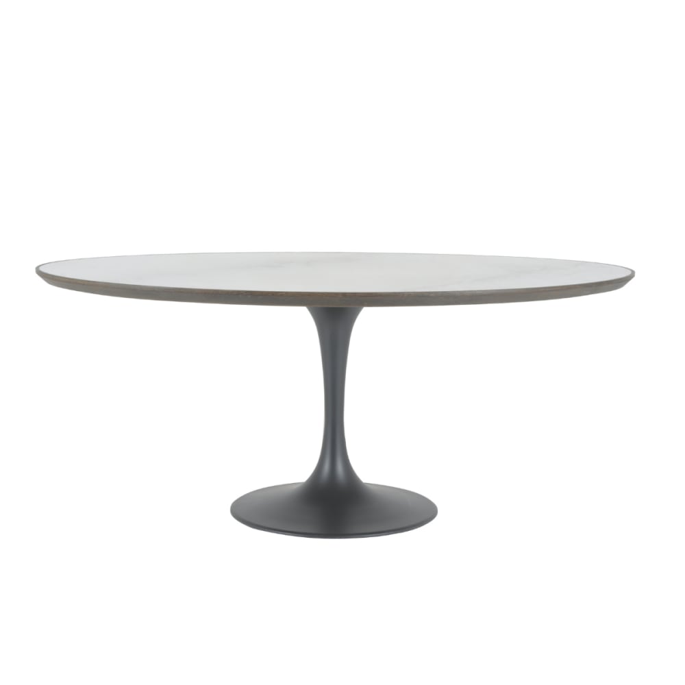 Table de salle à manger - ovale marbre