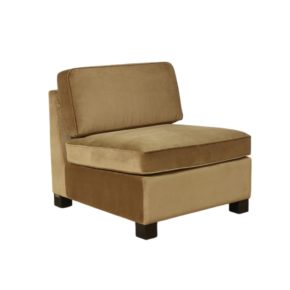 Banquette en velours - place