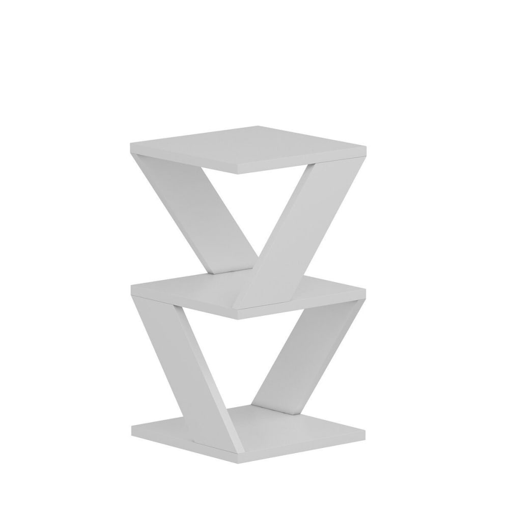 Bout de canapé 3 niveaux h50 cm - blanc Bout de canapé 3 niveaux h50 cm - blanc