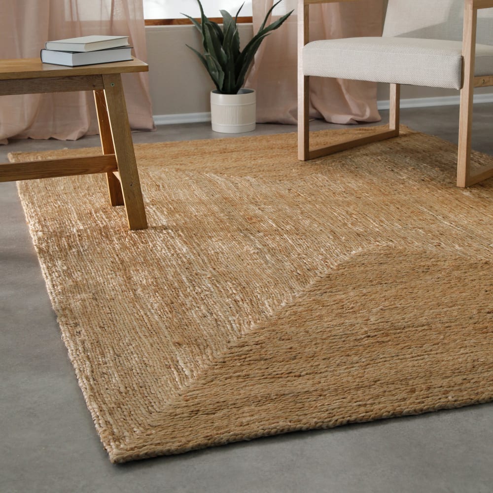 Tapis en jute naturelle tissé main 80x150 — vue 3