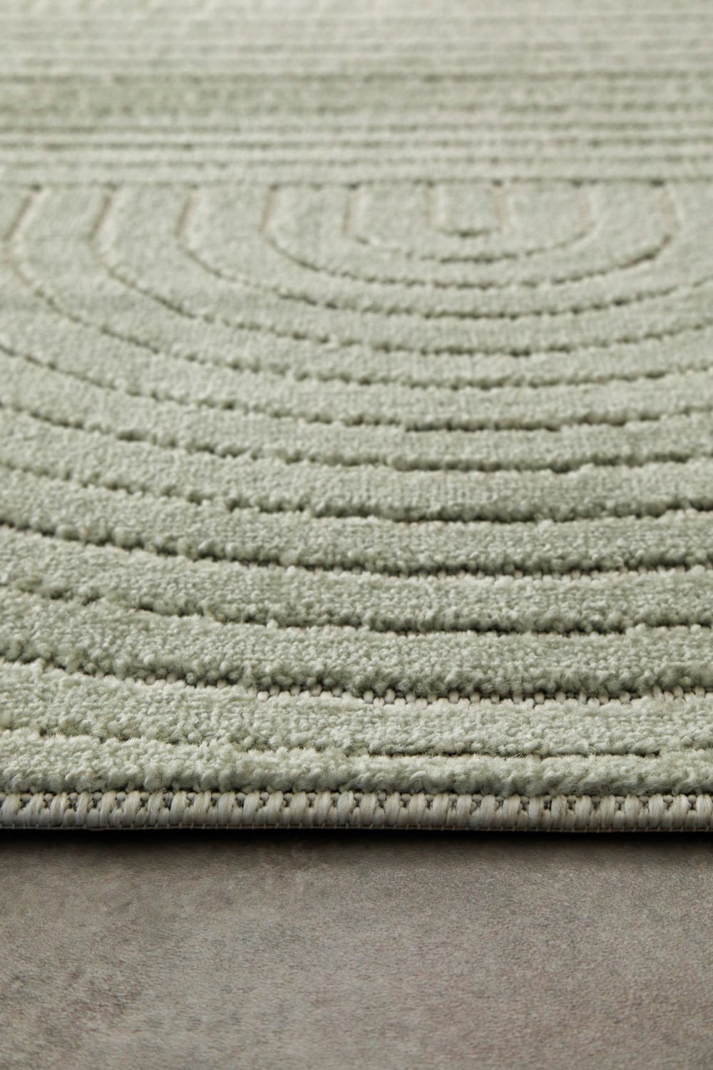 Tapis à relief vert sauge design 200x280 — vue 4