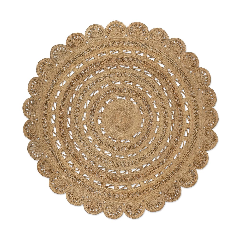 Tapis rond en jute tressé 100 cm