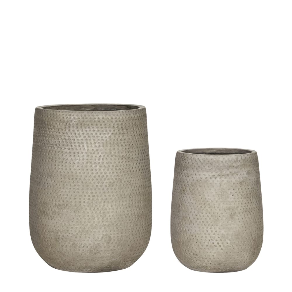 Cache-pots en ciment
