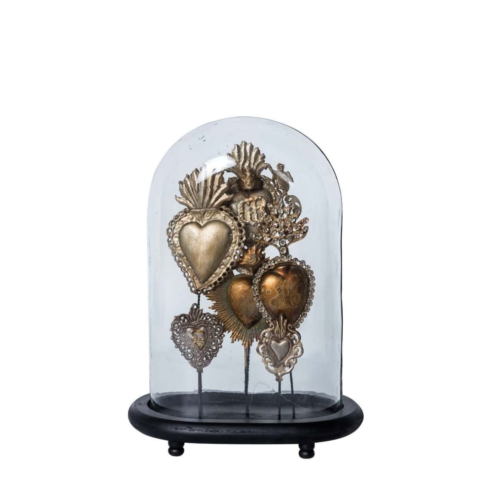 Figurine décorative ovale en métal cuivré h38 — Beyit