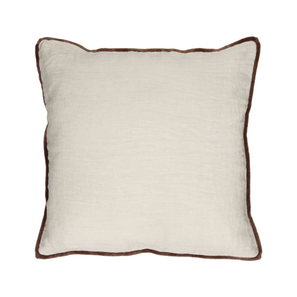 Coussin en coton ivoire 45X45