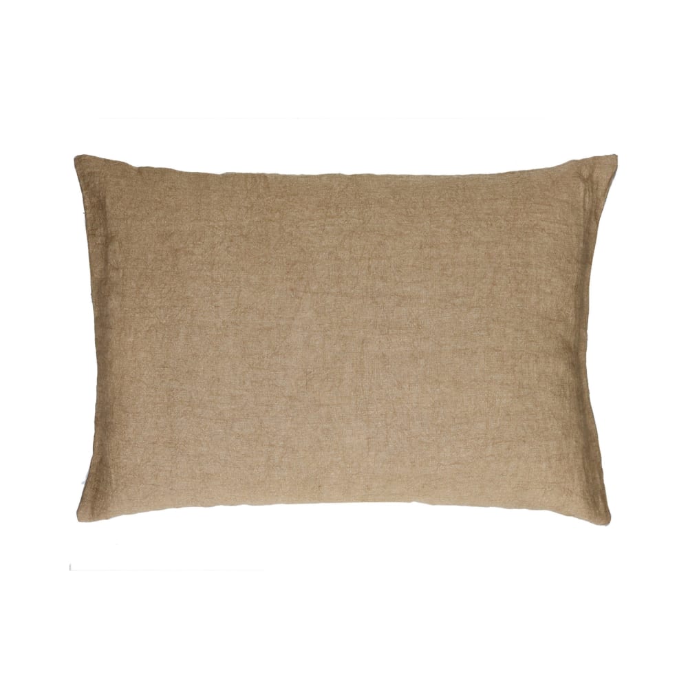 Coussin en coton ocre 70X50