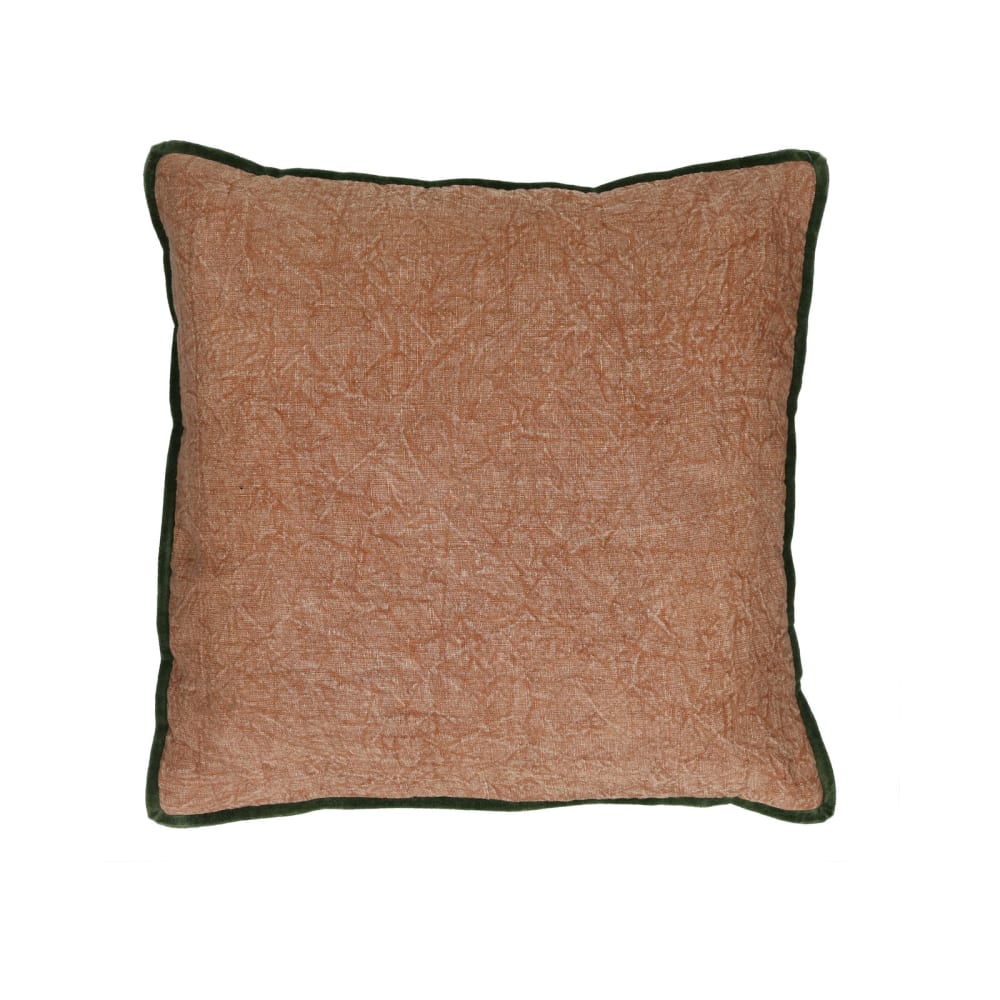 Coussin en coton pêche 45X45