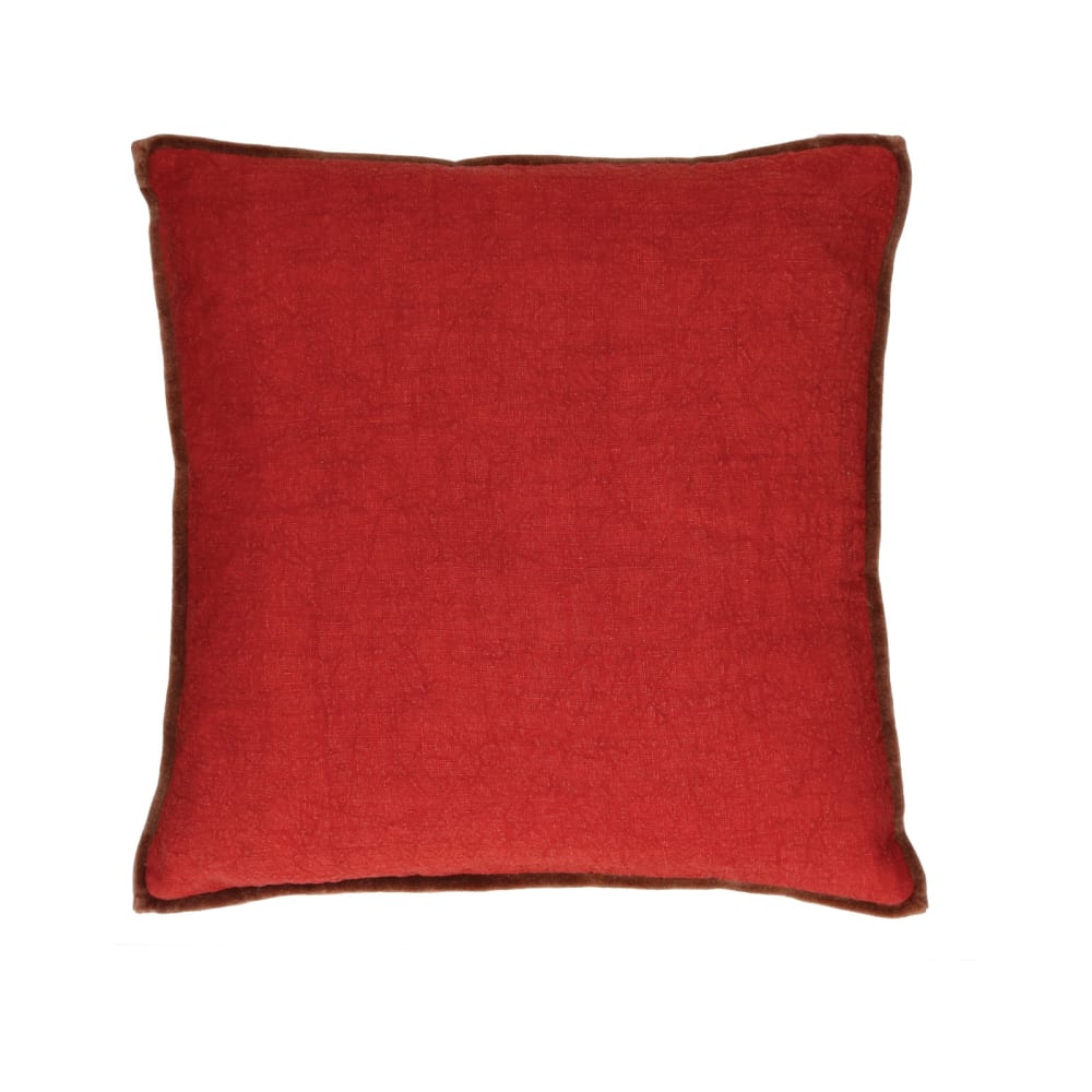 Coussin en coton rouge 45X45