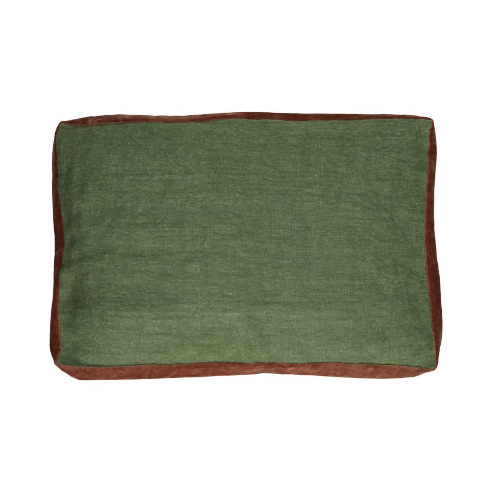 Coussin en lin vert 60X40