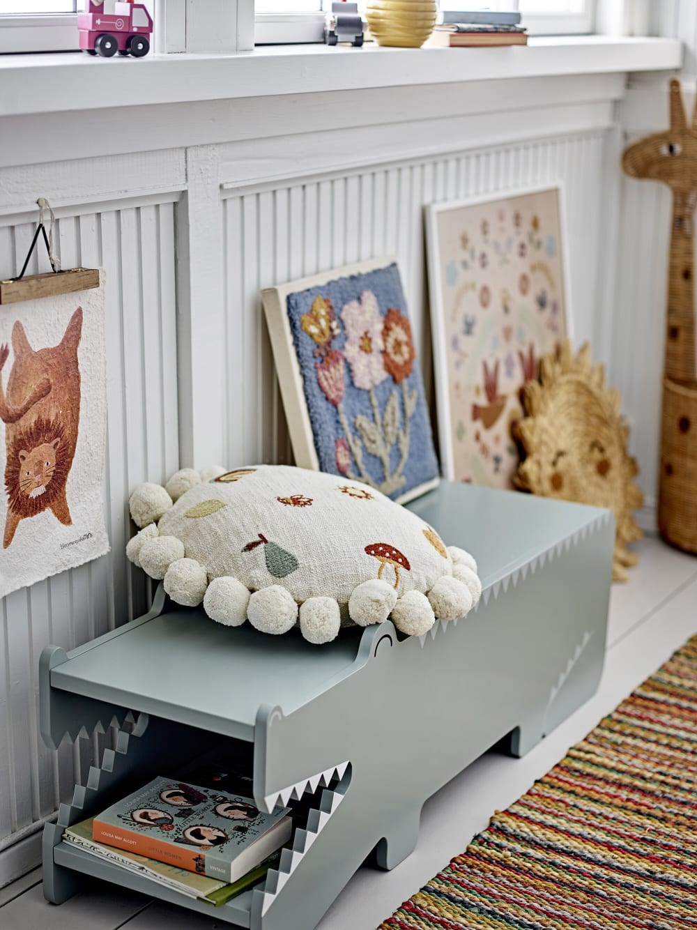 Coussin en coton nature 40x40