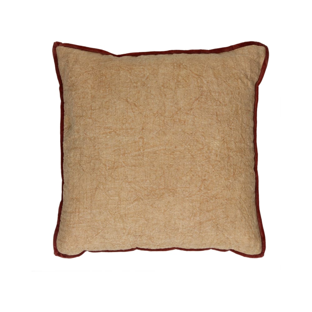 coussin en coton beige