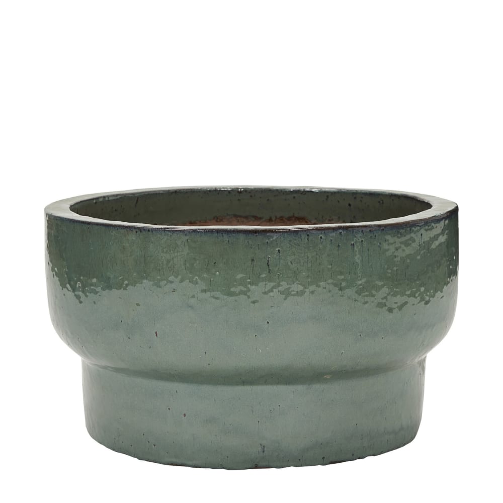 jardinera de ceramica verde d60