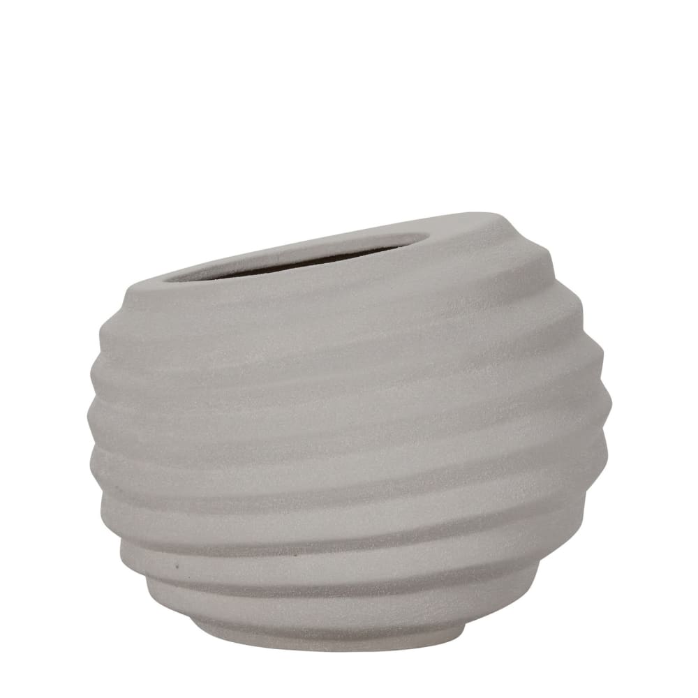 Cache-pot en argile blanc d36 — Beyit