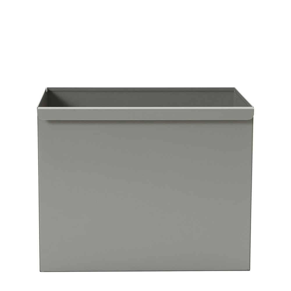 rangement en acier gris