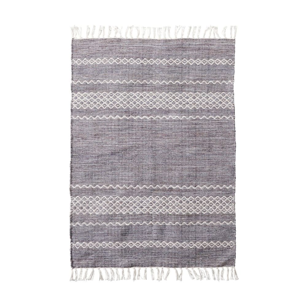 Tapis en polyester gris 130x85 cm
