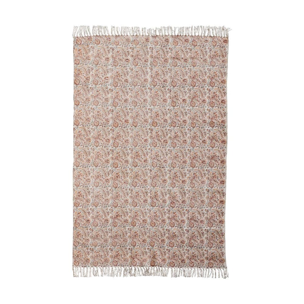 Tapis en coton rose 120x180