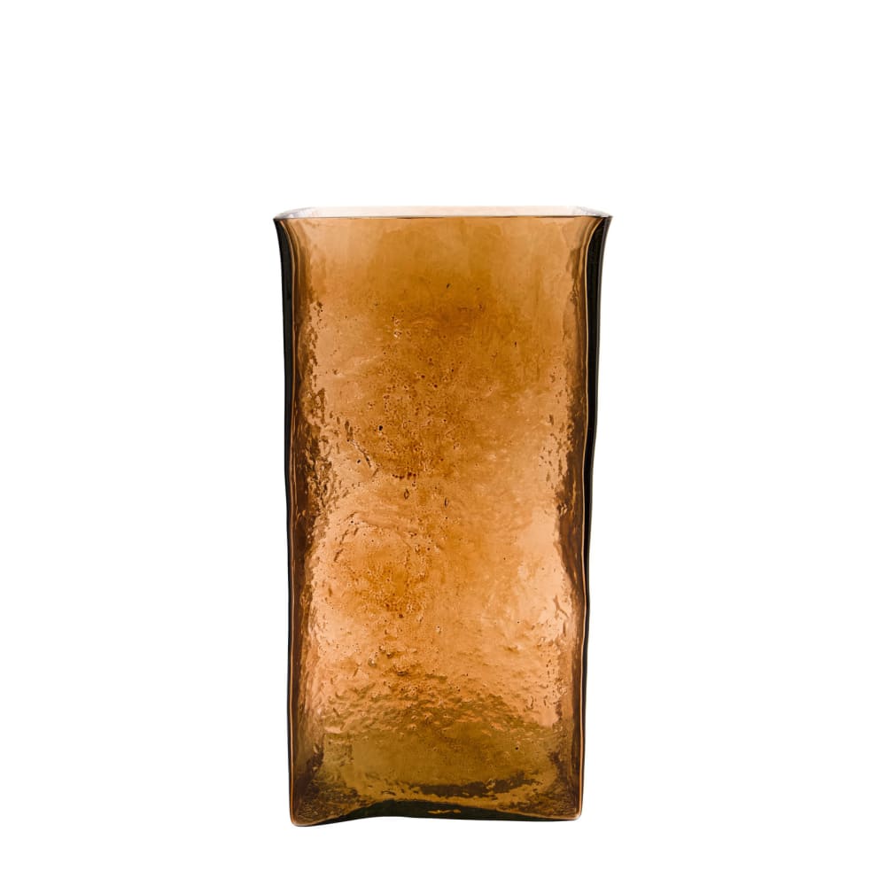 Vase en verre ambre H30