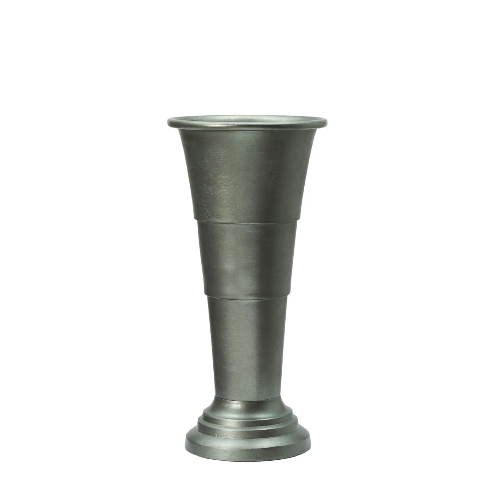 Vase en aluminium vert H45