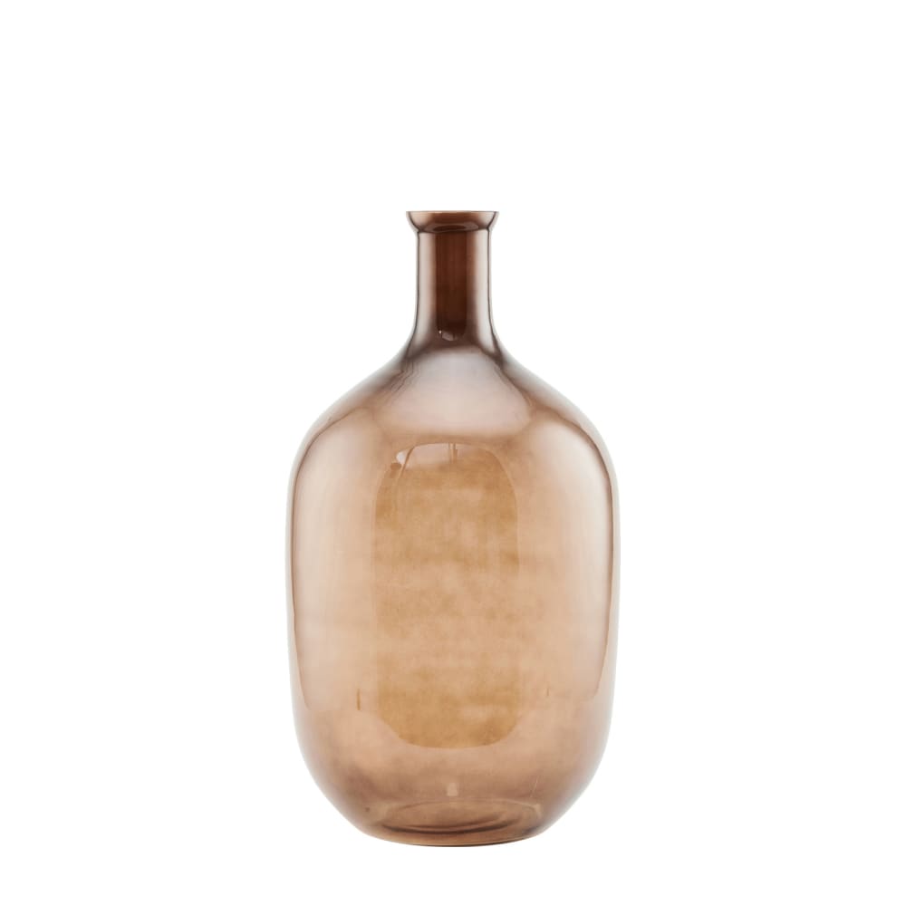 Vase en verre marron H51